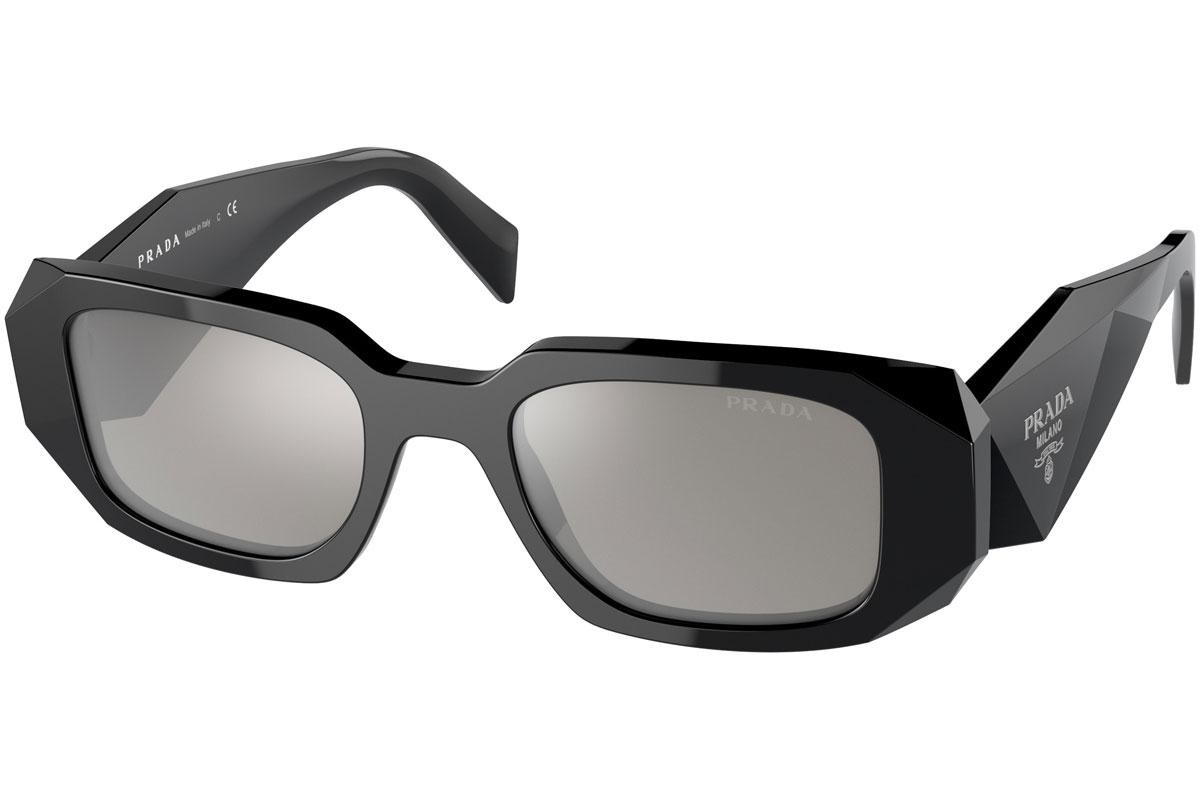 Prada PR 17WS (1AB2B0) 49 | Unisex Siyah Aynalı Güneş Gözlüğü